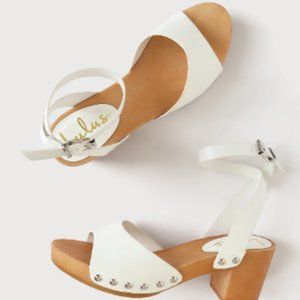 Lulus Women's Sansa White Ankle Strap Platform Sandals